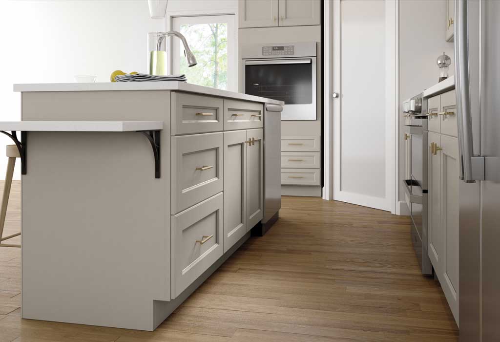 grey Mantra kitchen cabinets