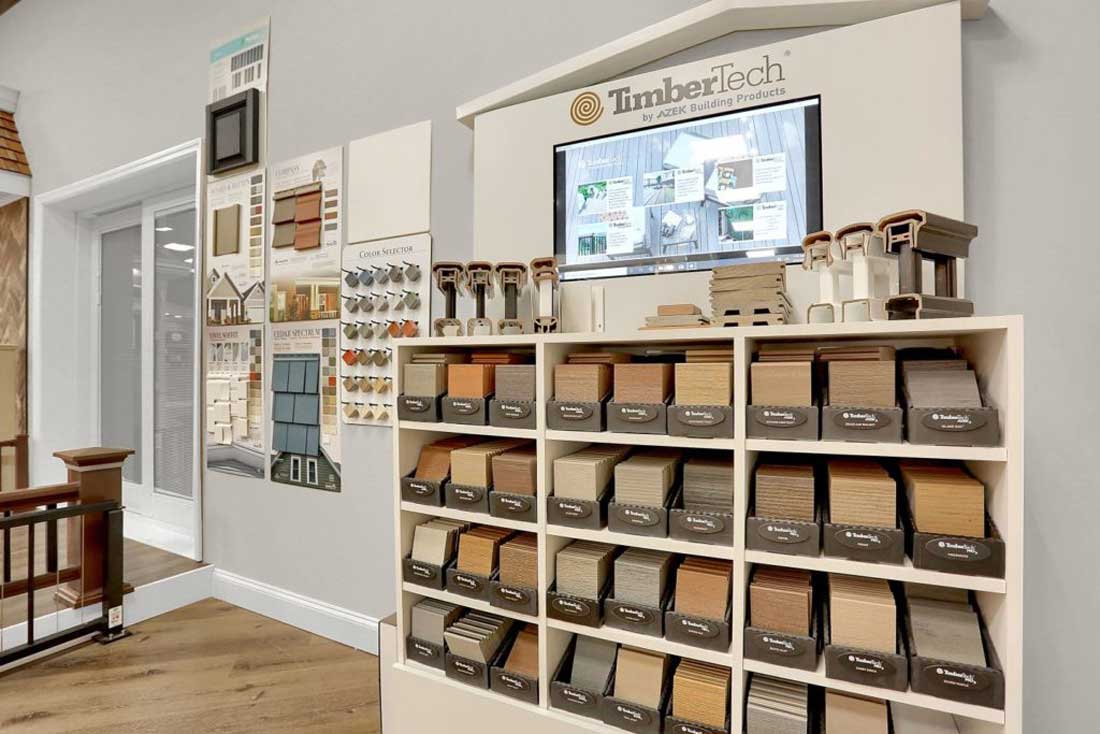 Showroom TimberTech samples